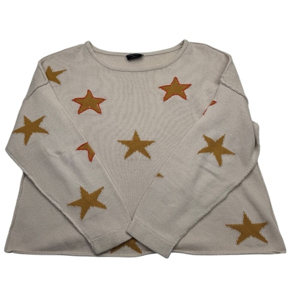 Blank Paige Sweaters - Blank Paige Beige Star Sweater